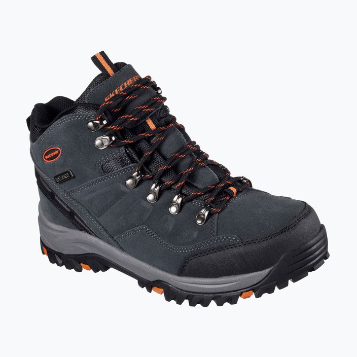 Pantofi de trekking pentru bărbați SKECHERS Relment Pelmo gri pentru bărbați 7