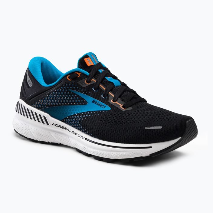 Pantofi de alergare pentru bărbați BROOKS Adrenaline GTS 22 negru-albastru 1103661D034