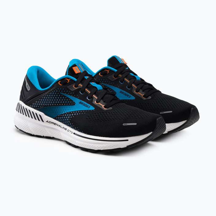 Pantofi de alergare pentru bărbați BROOKS Adrenaline GTS 22 negru-albastru 1103661D034 5