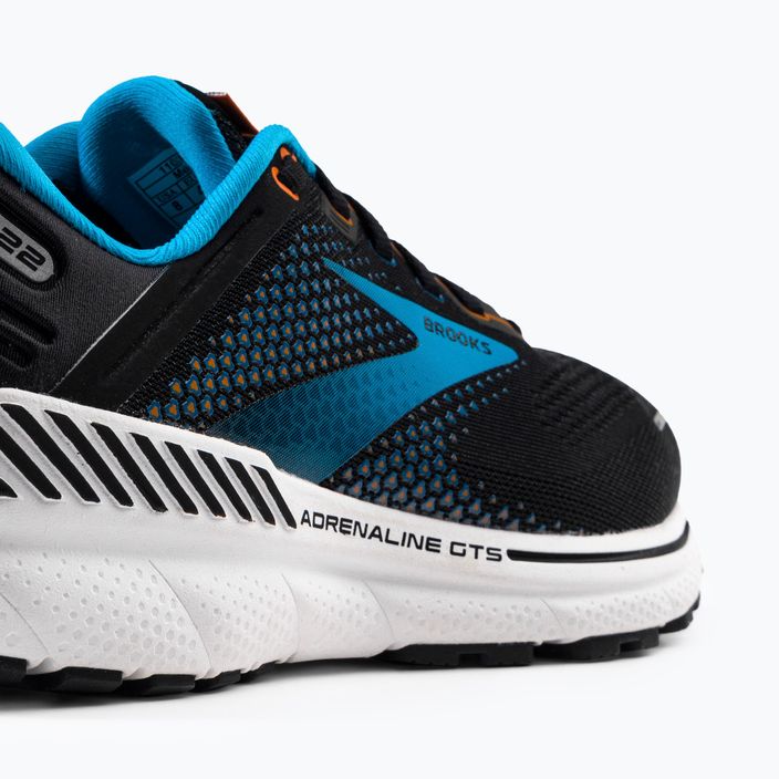 Pantofi de alergare pentru bărbați BROOKS Adrenaline GTS 22 negru-albastru 1103661D034 9