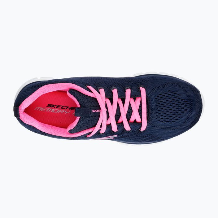 SKECHERS Graceful Get Connected pantofi de antrenament pentru femei, culoare navy/roz cald 10