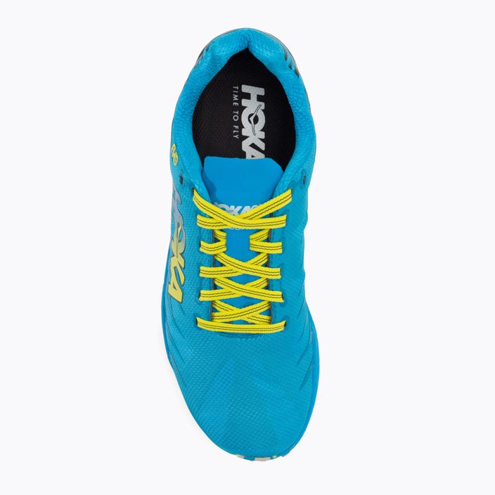 Pantofi de alergare pentru femei HOKA Evo Jawz cyan/citrus 6