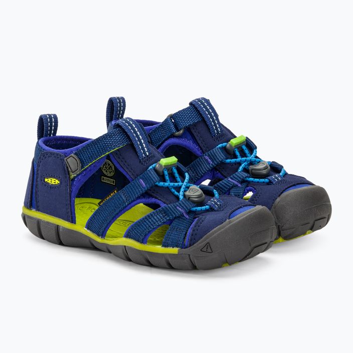 Sandale pentru copii KEEN Seacamp II CNX blue depths/chartreuse 4