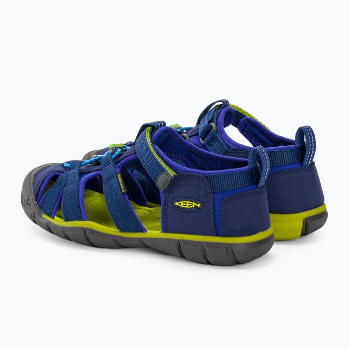 Sandale pentru juniori KEEN Seacamp II CNX blue depths/chartreuse 3