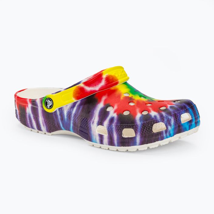 Papuci Crocs Classic Tie Dye Graphic multicolor