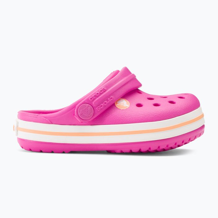Șlapi Crocs Kids Crocband Clog roz electric/cantaloupe flip-flops 3