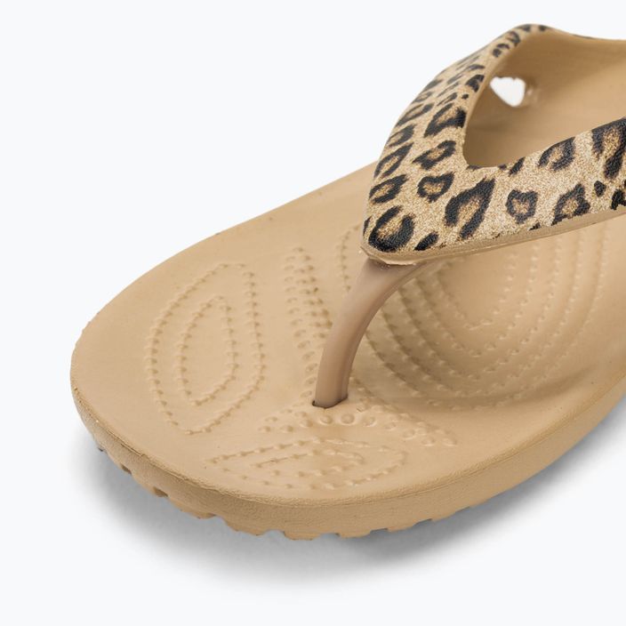 Șlapi de femei Crocs Kadee II Leopard/gold pentru femei 7