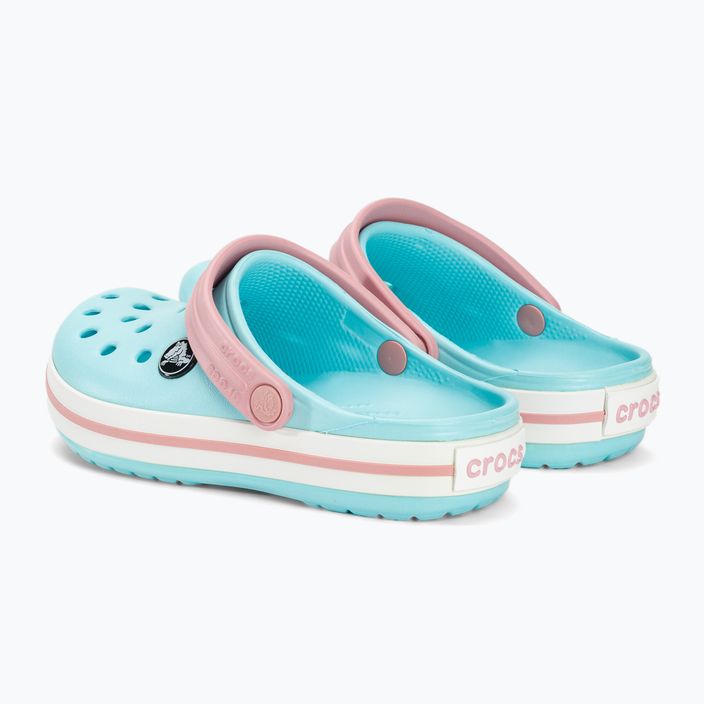 Papuci pentru copii Crocs Crocband Clog ice blue/white 4