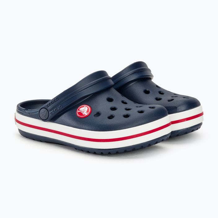 Papuci pentru copii Crocs Crocband Clog navy/red 5