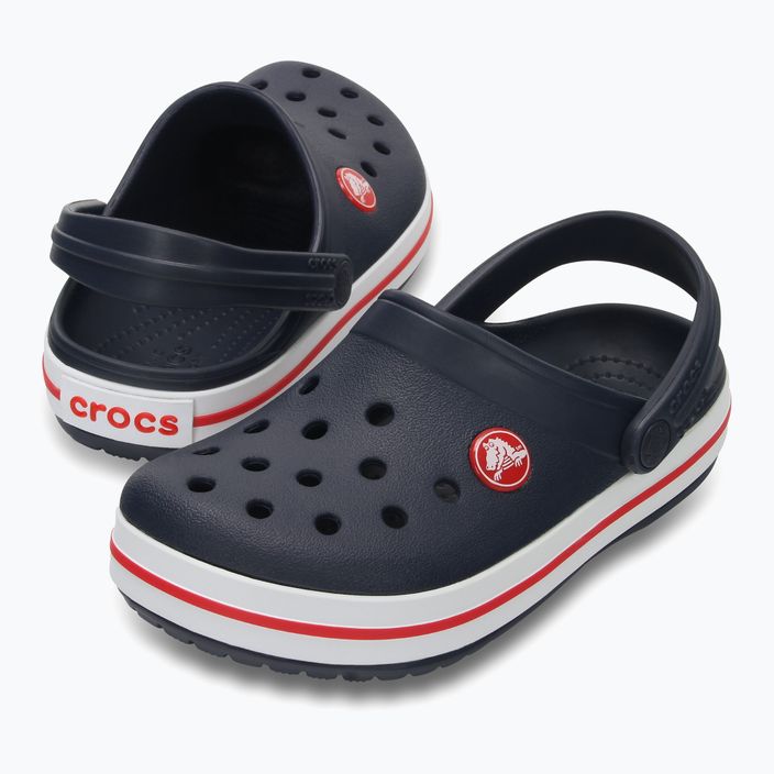 Papuci pentru copii Crocs Crocband Clog navy/red 9