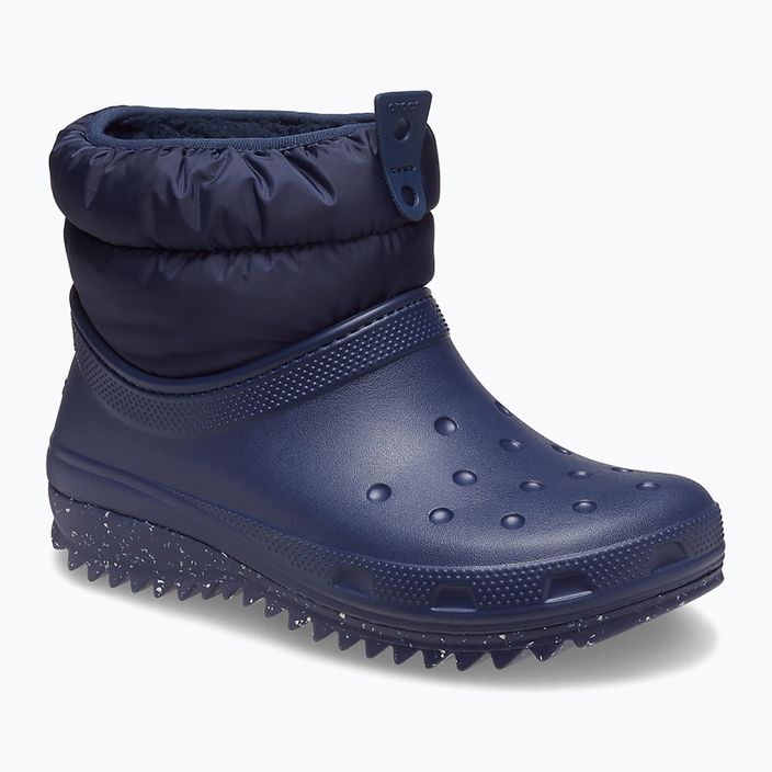 Cizme de zăpadă pentru femei Crocs Classic Neo Puff Shorty navy 8