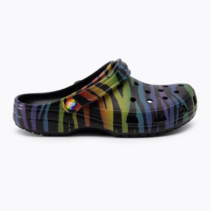 Papuci pentru femei Crocs Classic Seasonal Printed zebra rainbow 3