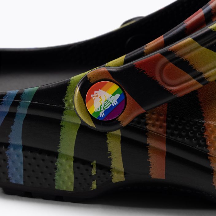 Papuci pentru femei Crocs Classic Seasonal Printed zebra rainbow 9