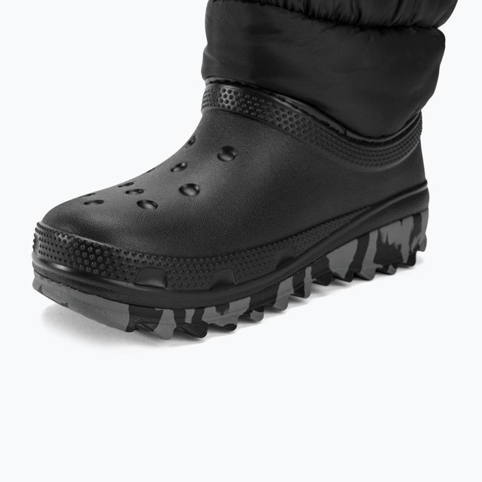 Cizme de zăpadă Crocs Classic Neo Puff junior negru 7