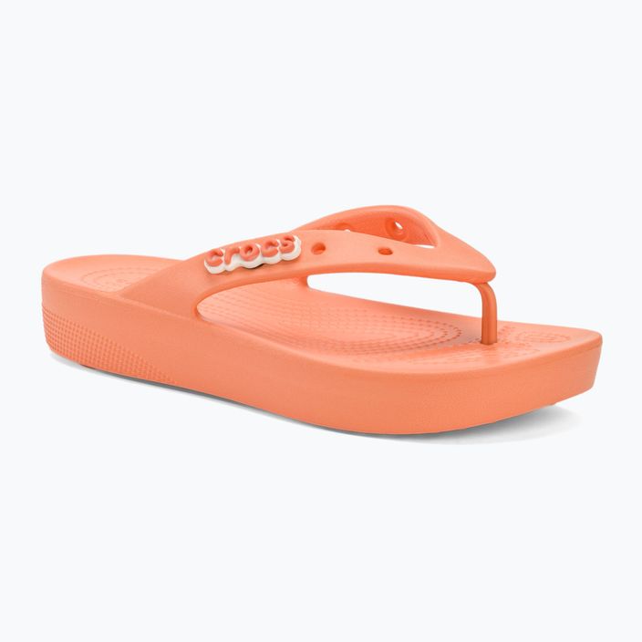 Șlapi de papaya Crocs Classic Platform papaya pentru femei