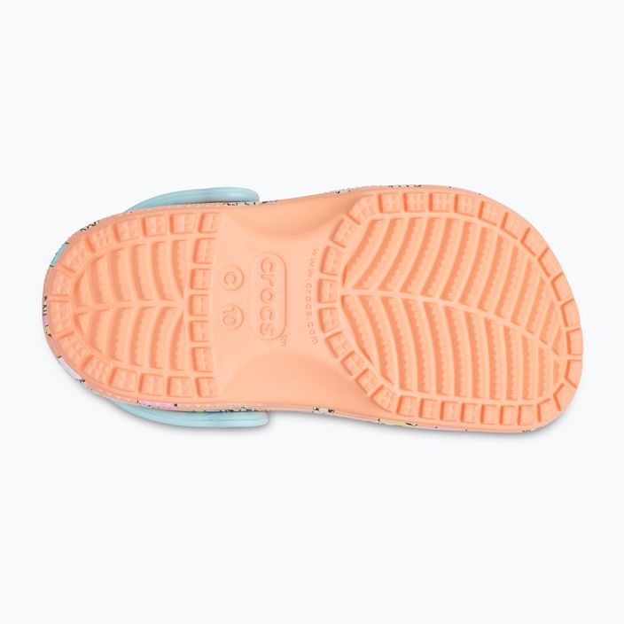 Copii Crocs Classic Pool Party Clog T orange 207846-83E flip flop pentru copii 15