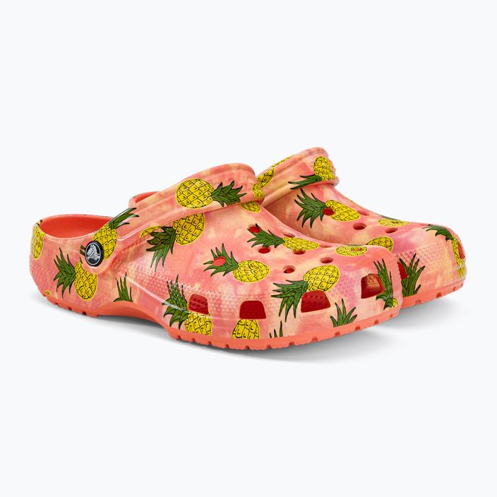 Șlapi Crocs Classic Retro Resort Clog portocaliu 207849-83F flip flop 5