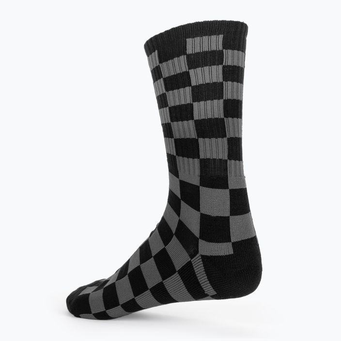 Șosete pentru bărbați Vans Checkeboard Crew II black/charcoal 2