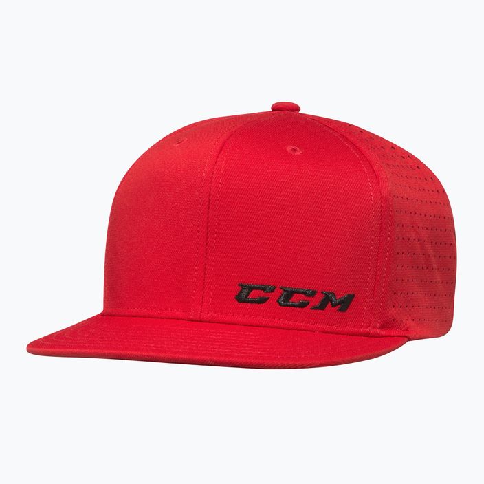 Șapcă CCM Small Logo Flat Brim SR red 2