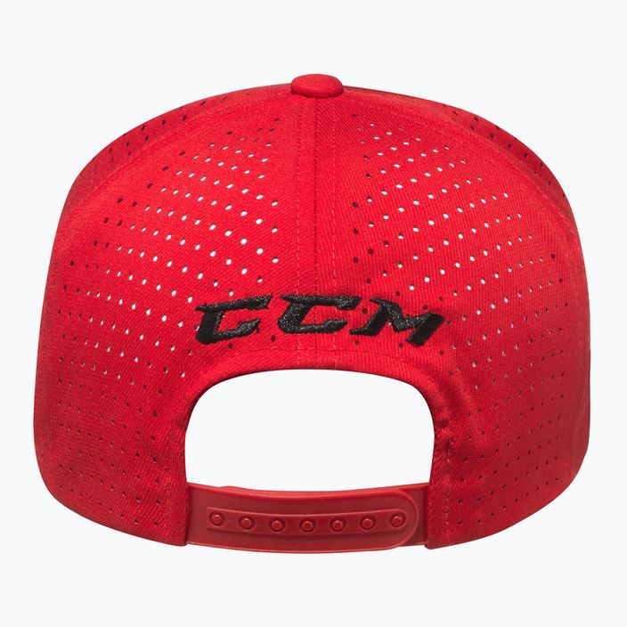 Șapcă CCM Small Logo Flat Brim SR red 3
