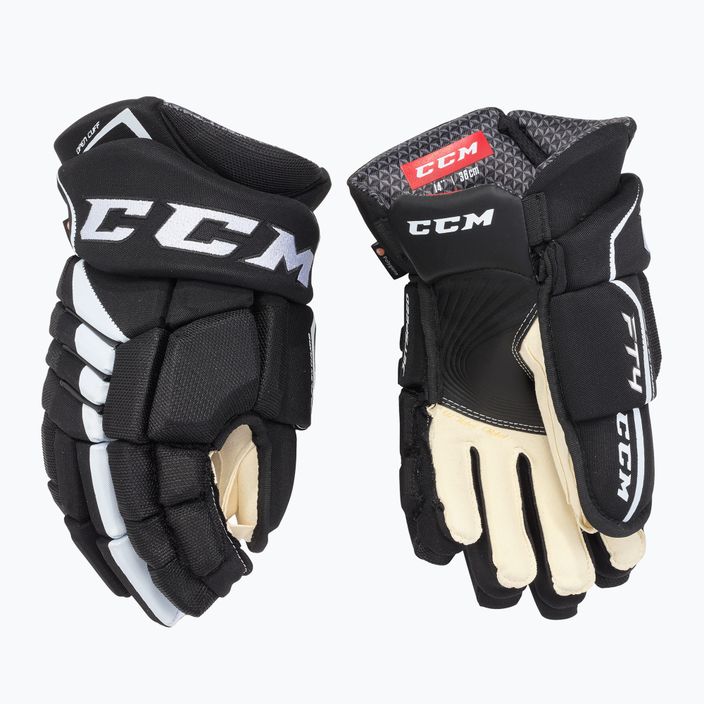 Mănuși de hochei CCM JetSpeed FT4 SR black/white 2