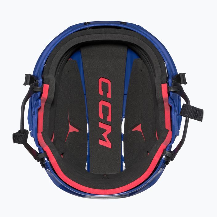 Cască de hochei CCM Tacks 70 Combo royal 5