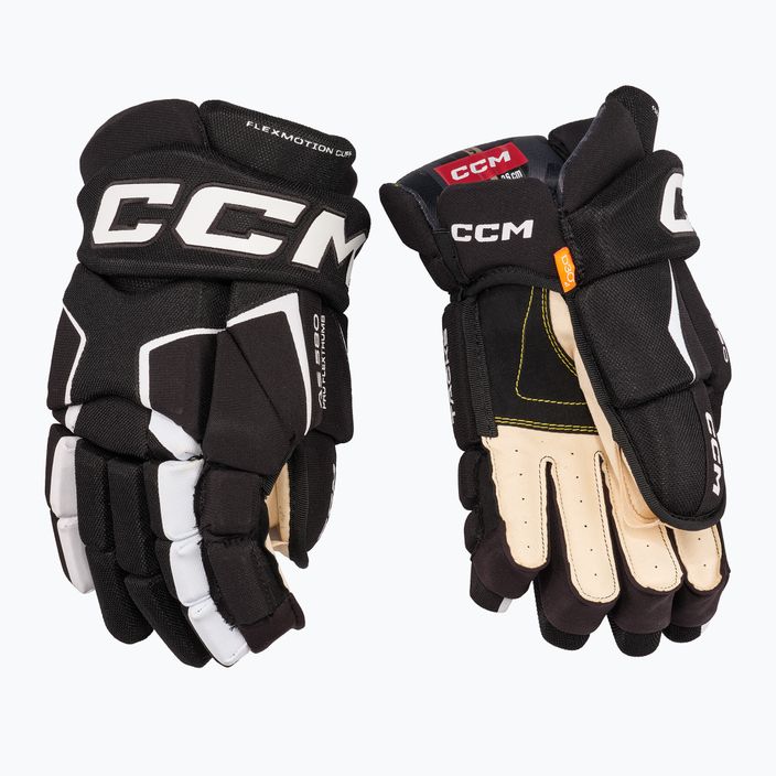 Mănuși de hochei CCM Tacks AS-580 SR black/white 2