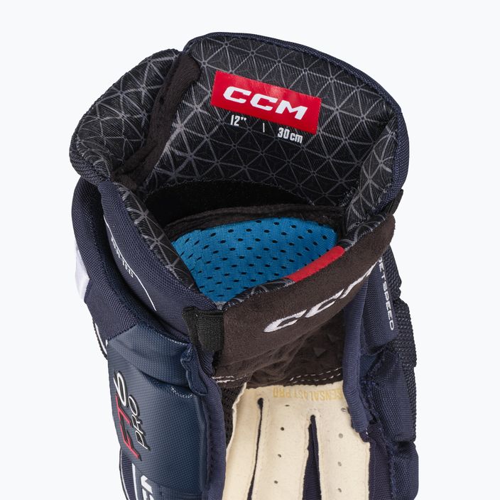 Mănuși de hochei CCM JetSpeed FT6 Pro SR navy/white 4