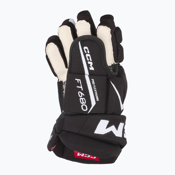 Mănuși de hochei CCM JetSpeed FT680 SR black/white 3