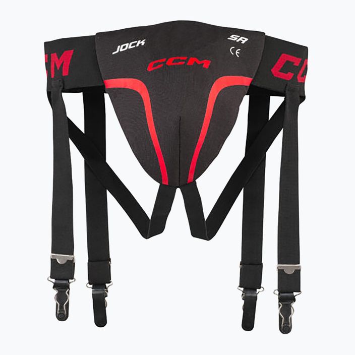 Suspensor pentru bărbați CCM Jock Combo SR black/red