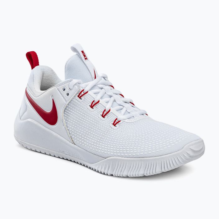Bărbați pantofi de volei Nike Air Zoom Hyperace 2 alb și roșu AR5281-106