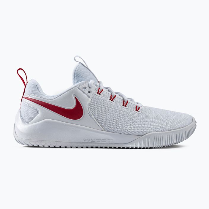 Bărbați pantofi de volei Nike Air Zoom Hyperace 2 alb și roșu AR5281-106 2