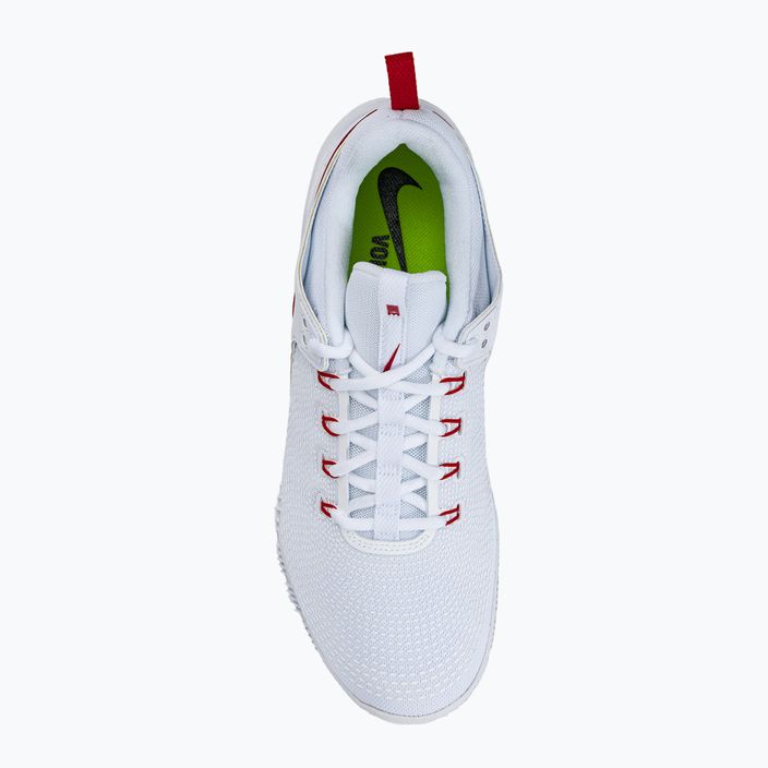 Bărbați pantofi de volei Nike Air Zoom Hyperace 2 alb și roșu AR5281-106 6