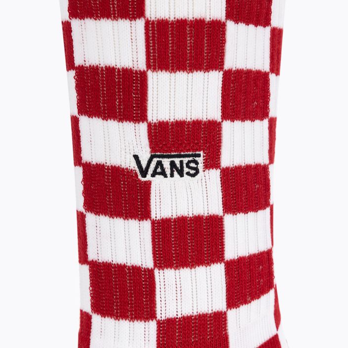 Șosete pentru bărbați Vans Checkeboard Crew II red/white checkerboard 3