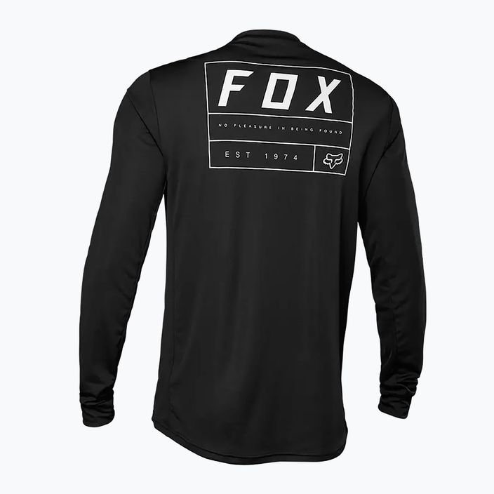 FOX Ranger Swath LS tricou de ciclism pentru bărbați negru 30099_001_S 2