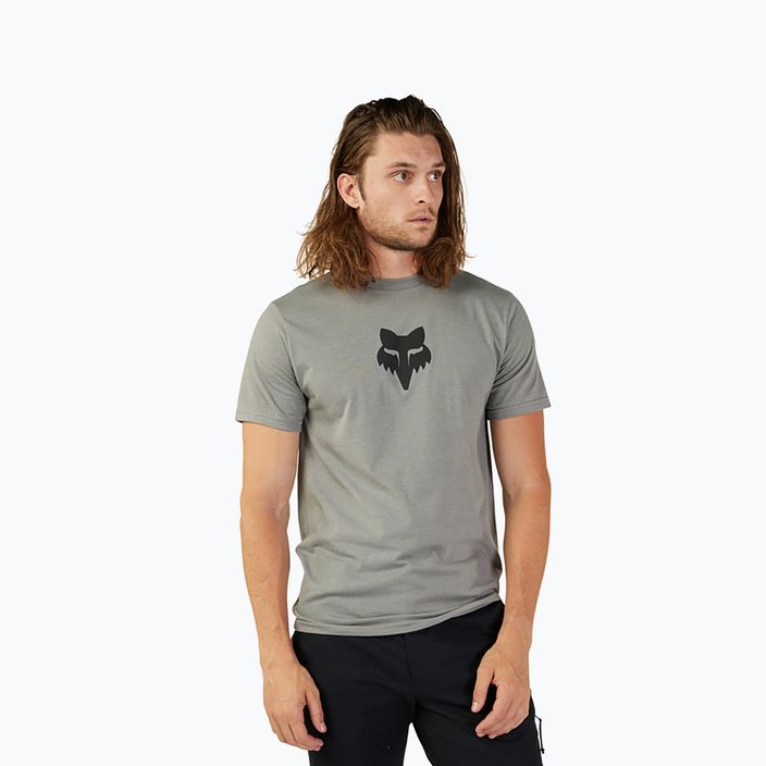 Tricou pentru bărbați Fox Racing Fox Head heather graphite