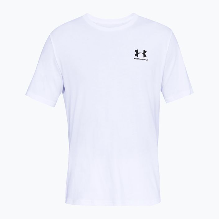 Tricou de antrenament Under Armour Sportstyle pentru bărbați Under Armour Sportstyle Left Chest SS training t-shirt alb/negru 8
