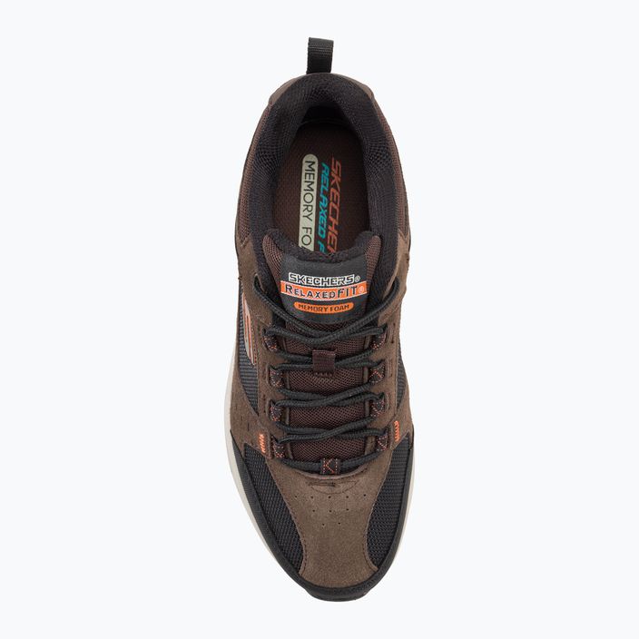 SKECHERS Oak Canyon pantofi de trekking pentru bărbați ciocolată/negru 6