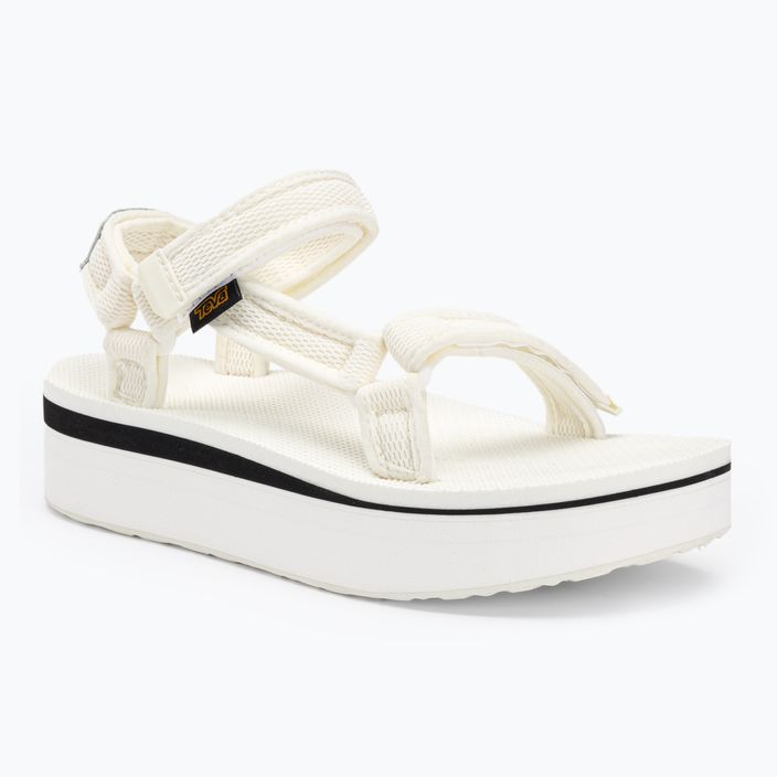 Sandale de drumeție pentru femei Teva Flatform Universal Mesh Print alb strălucitor