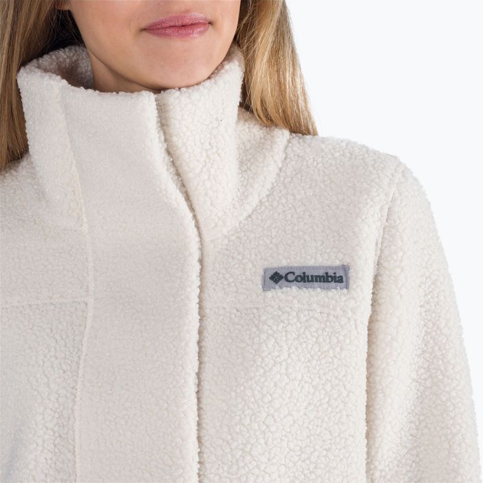 Columbia pentru femei Panorama Long fleece sweatshirt bej 1862582 4