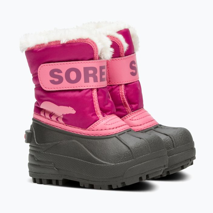 Ghete pentru copii Sorel Snow Commander tropic pink/deep blush 9