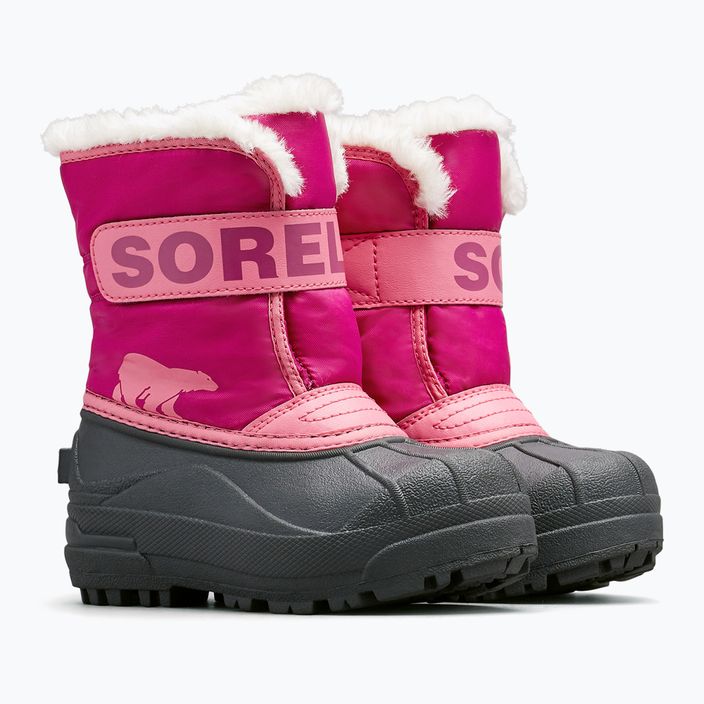 Ghete junior Sorel Snow Commander tropic pink/deep blush 9
