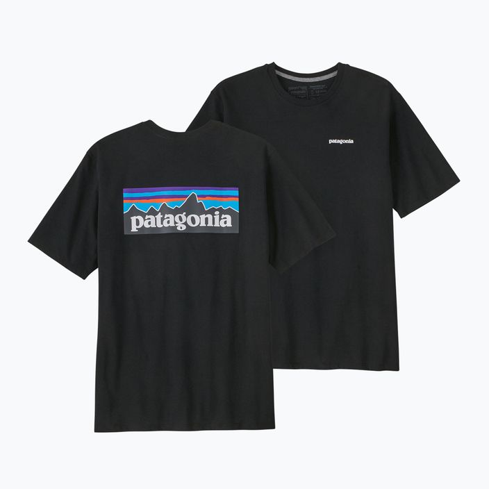 Tricou de trekking pentru bărbați Patagonia P-6 Logo Responsibili-Tee black 4