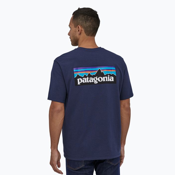 Tricou de trekking pentru bărbați Patagonia P-6 Logo Responsibili-Tee classic navy 2