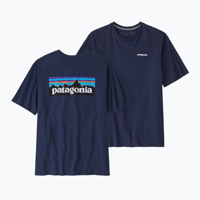 Tricou de trekking pentru bărbați Patagonia P-6 Logo Responsibili-Tee classic navy 4