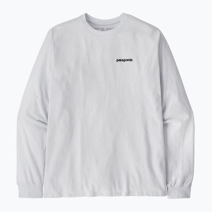 Longsleeve pentru bărbați Patagonia P-6 Logo Responsibili white 3