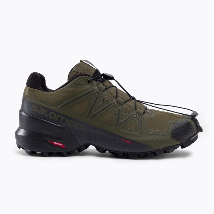 Pantofi de trail pentru bărbați Salomon Speedcross 5 Wide verde L40981300 2
