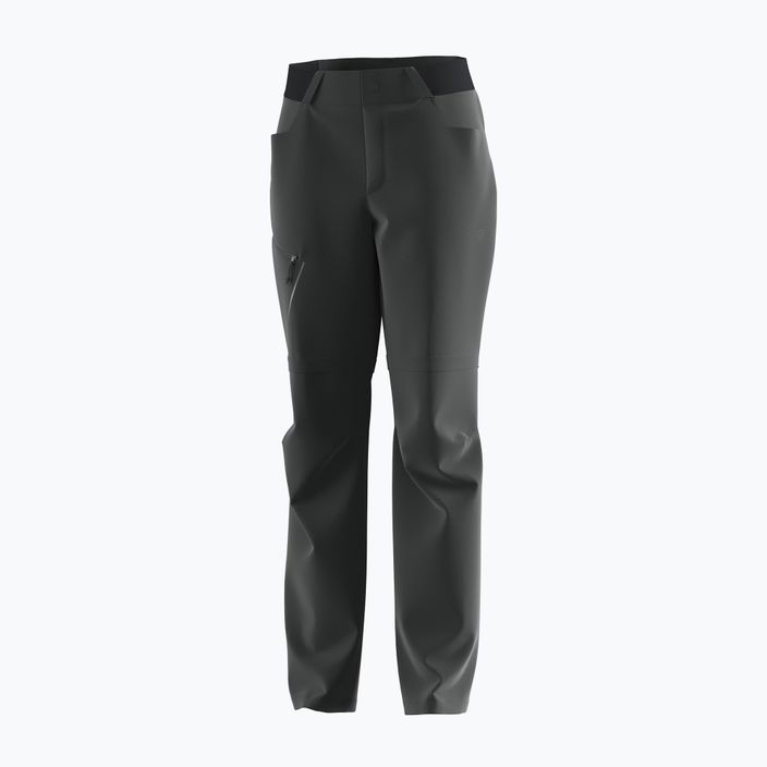 Pantaloni de trekking pentru femei Salomon Wayfarer Zip Off negru LC1701900 6