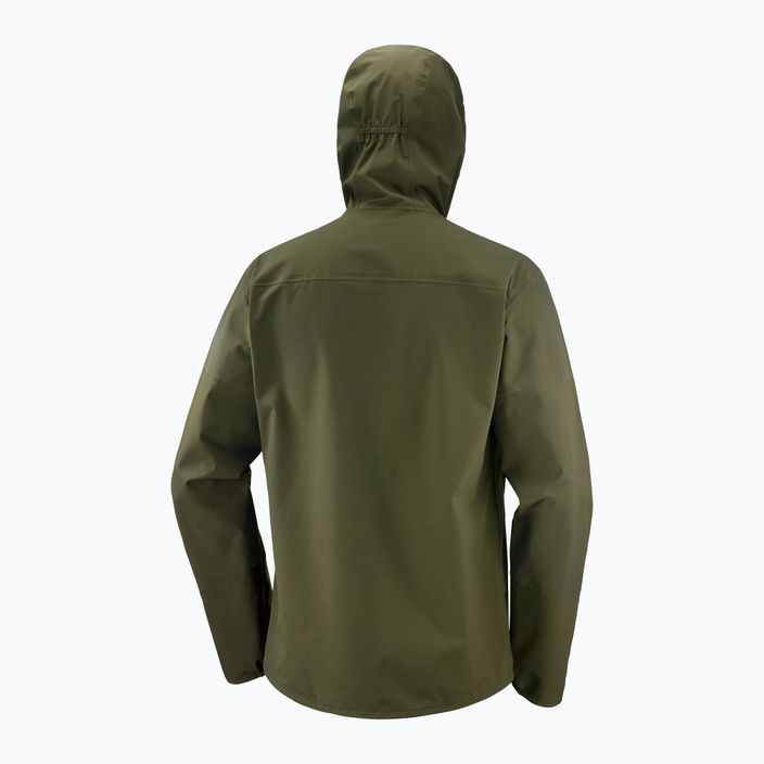 Salomon Outrack 2.5L jachetă de ploaie verde pentru bărbați LC1703400 2