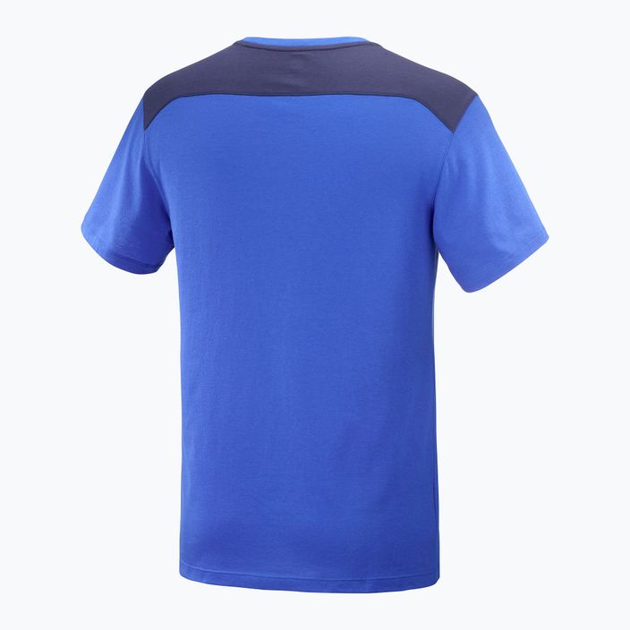 Salomon Essential Colorbloc albastru tricou de trekking pentru bărbați LC1715900 2